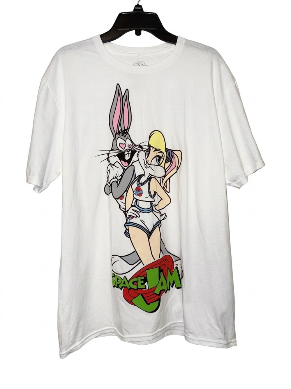 Space Jam Bugs & Lola Bunny Graphic T-Shirt White Size XL NWOT